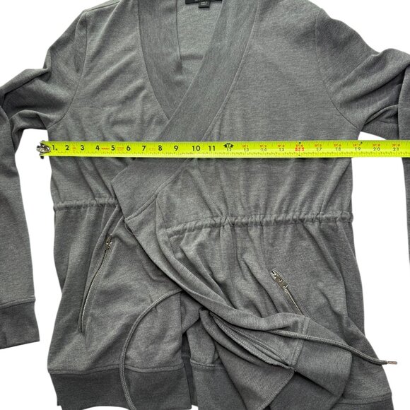 All Saints Gray Wrap Cardigan Sweater. Size Women's US 4.  Gina Drape Jacket - Picture 10 of 13